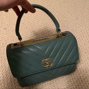 Chanel sky blue purse